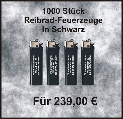 1000 stück tom gasfeuerzeuge - stück,
