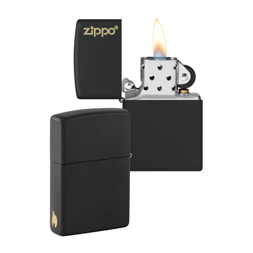 Zippo sturmfeuerzeug black - zippo,